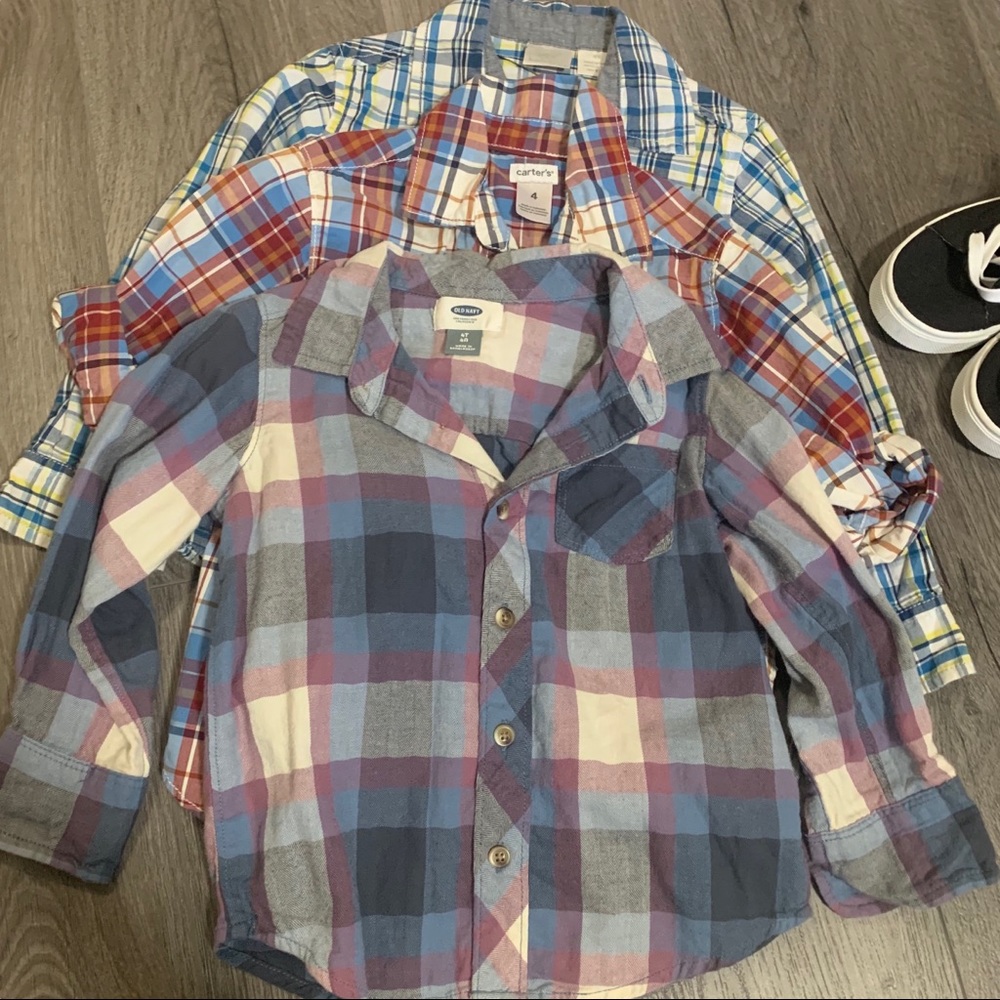 3 long sleeves in size 4T